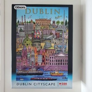Gibsons Dublin Cityscape 500 Piece Jigsaw Puzzle John Rooney Art G3448 New